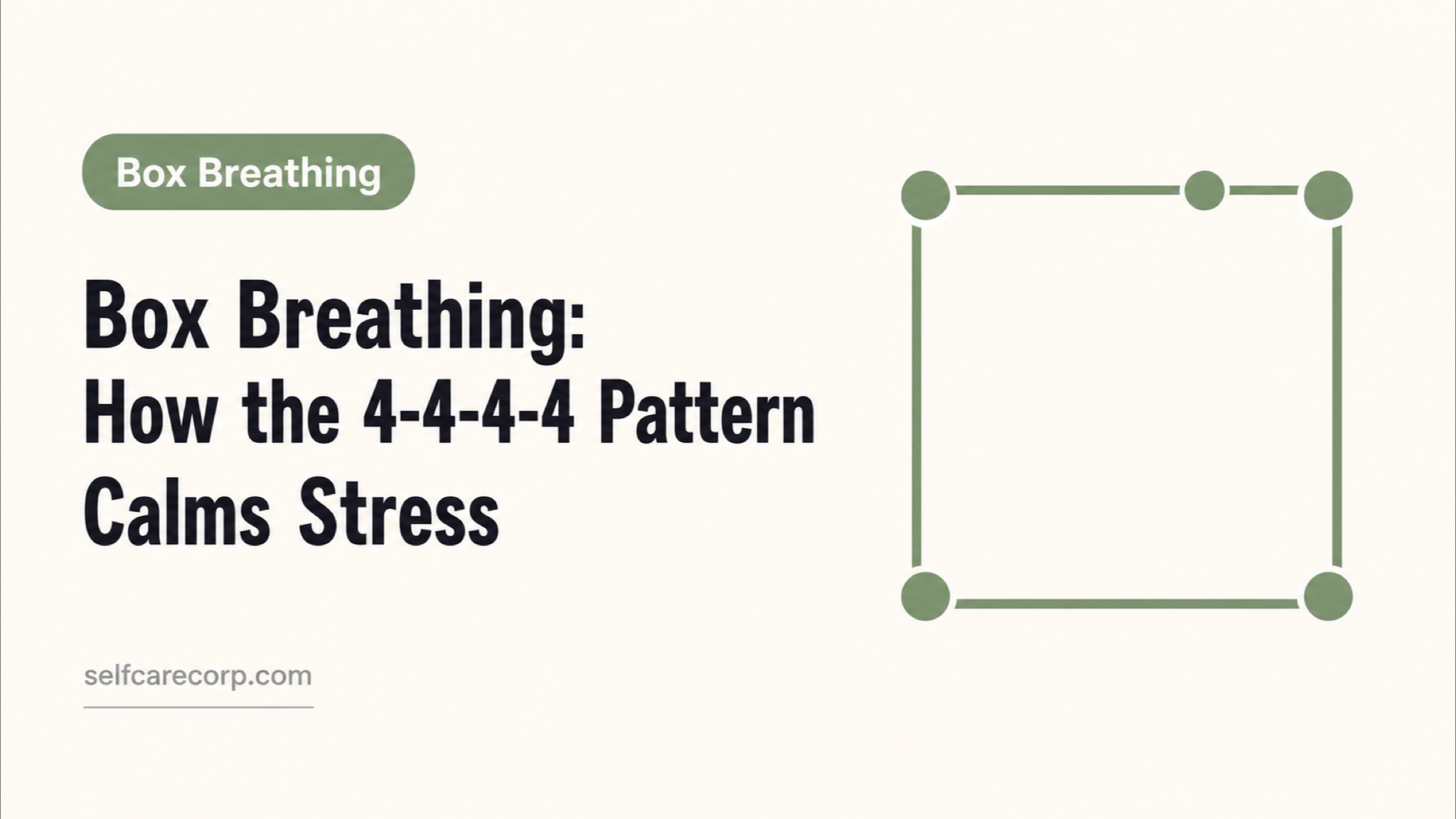 Box Breathing: How the 4-4-4-4 Pattern Calms Stress