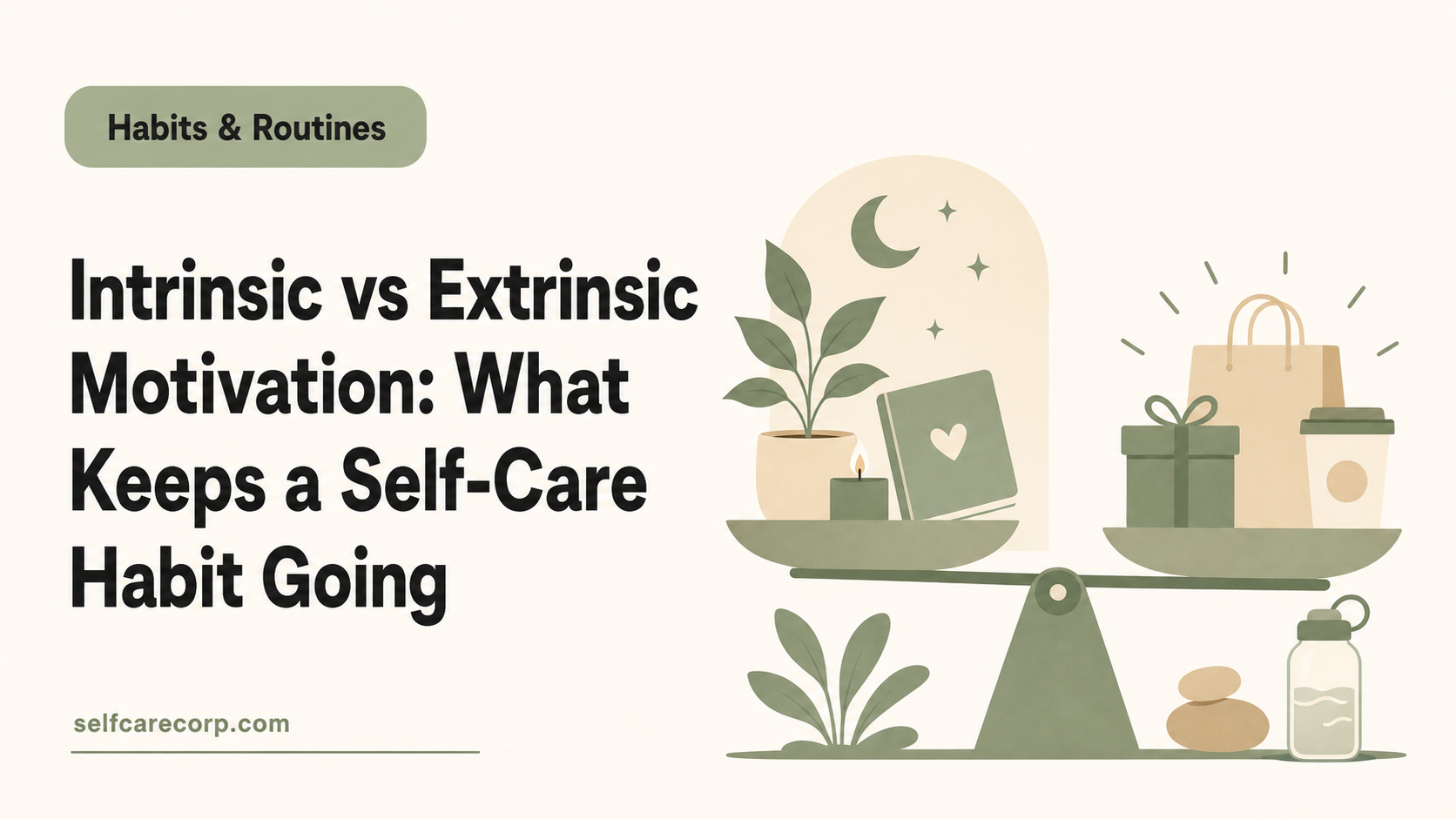 Intrinsic vs Extrinsic Motivation: What Keeps a Self-Care Habit Going
